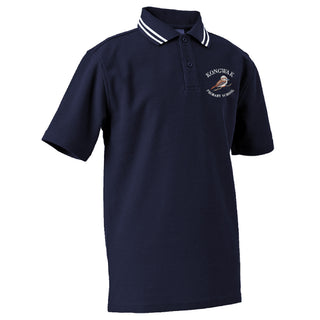 Short Sleeve Polo Shirt - Navy/White