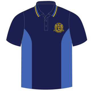 Short Sleeve Panel Polo Shirt