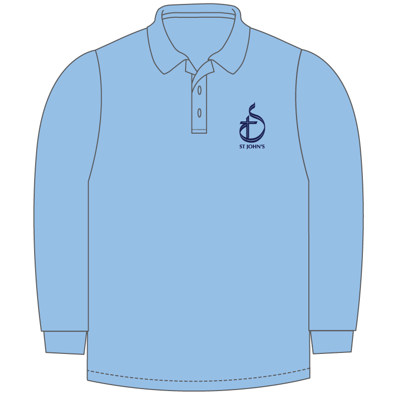 Long Sleeve Polo Shirt**