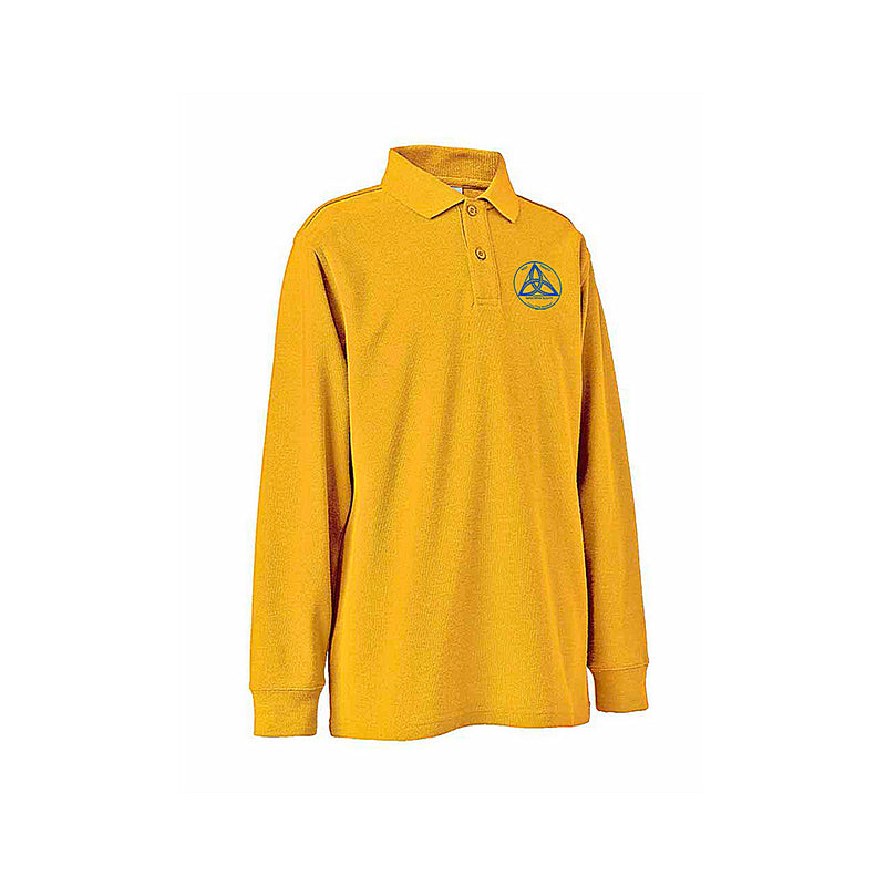 Long Sleeve Polo Shirt - Gold - SALE SPECIAL